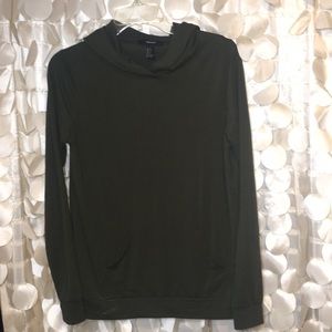 Basic army green hoodie
